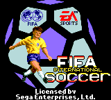 FIFA International Soccer (Japan) Title Screen